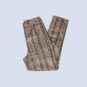 PrettyLittleThing Snakeskin Pants Size 4 (US)